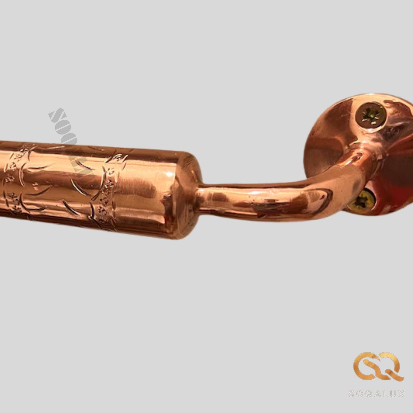 Handcrafted Solid Copper Towel Bar