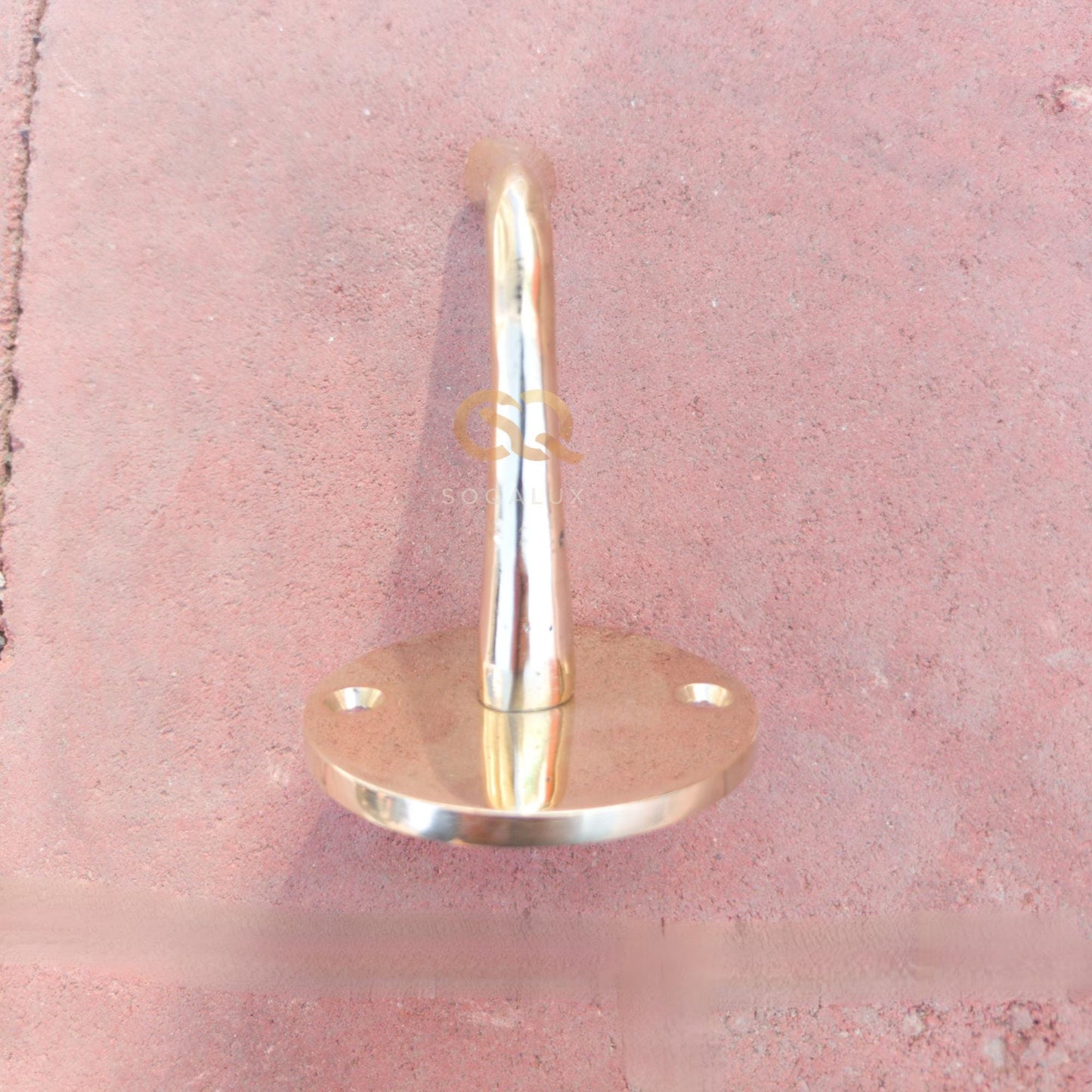 Rustic Wall-Mounted Brass Hooks