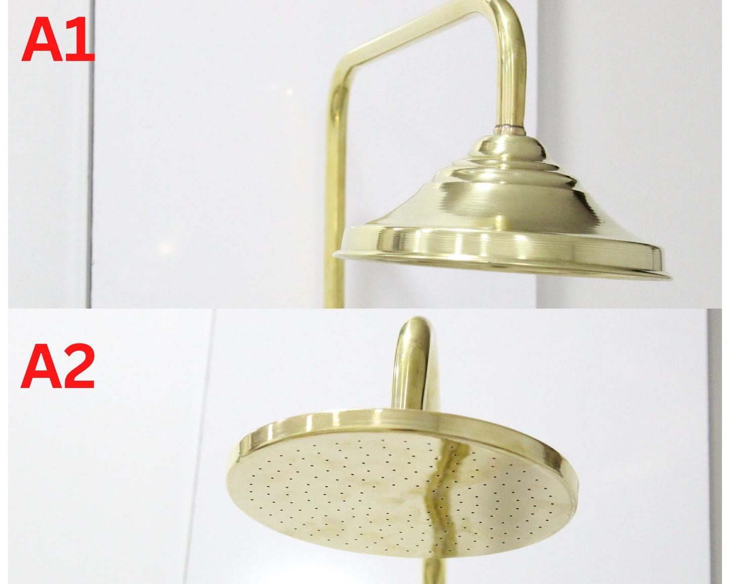 Brass Shower System, Tub Filler And Head Shower