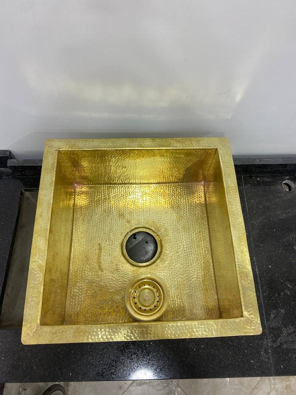 Undermount Hammered Brass Sink Handcrafted Solid Brass