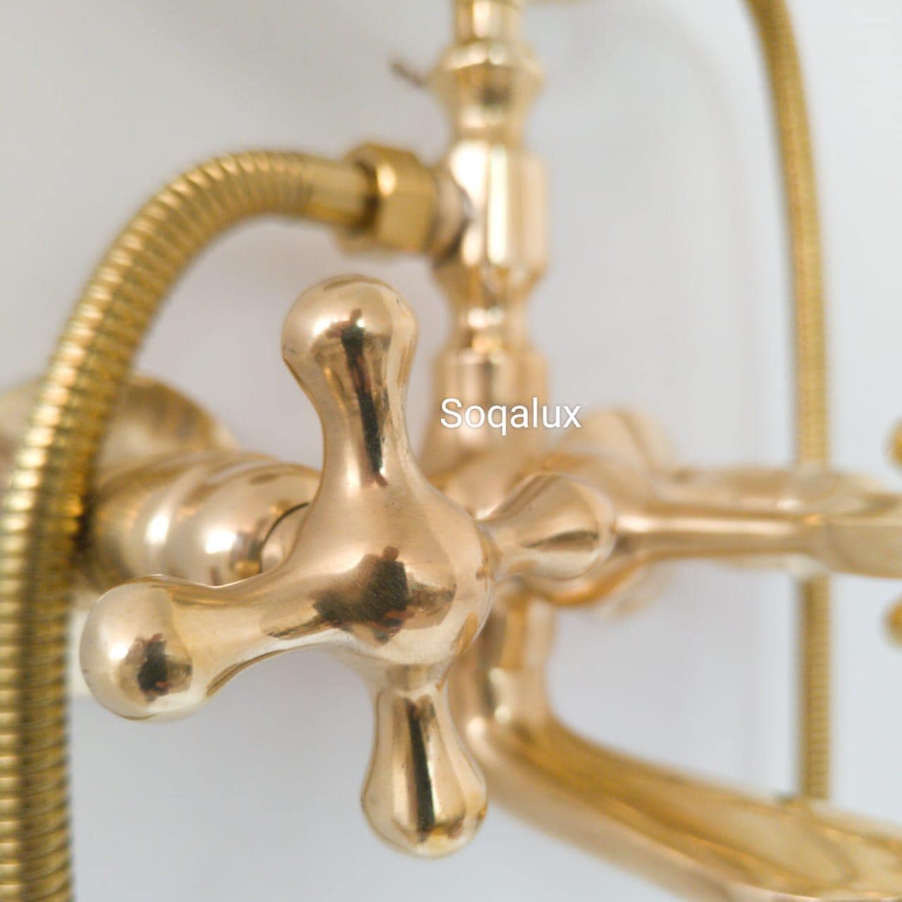 Unlacquered Brass Bathtub Fixture