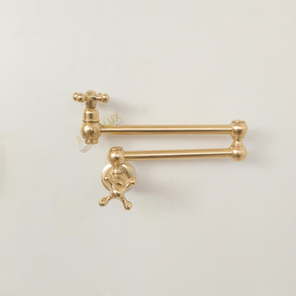 Unlacquered  Brass Pot Filler Faucet