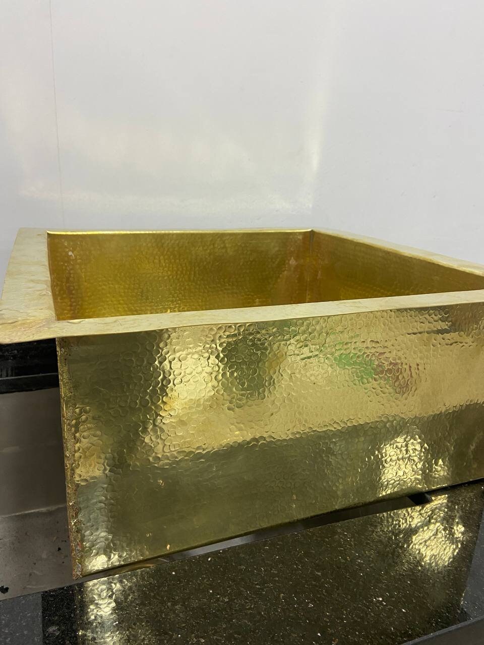 Undermount Hammered Brass Sink Handcrafted Solid Brass