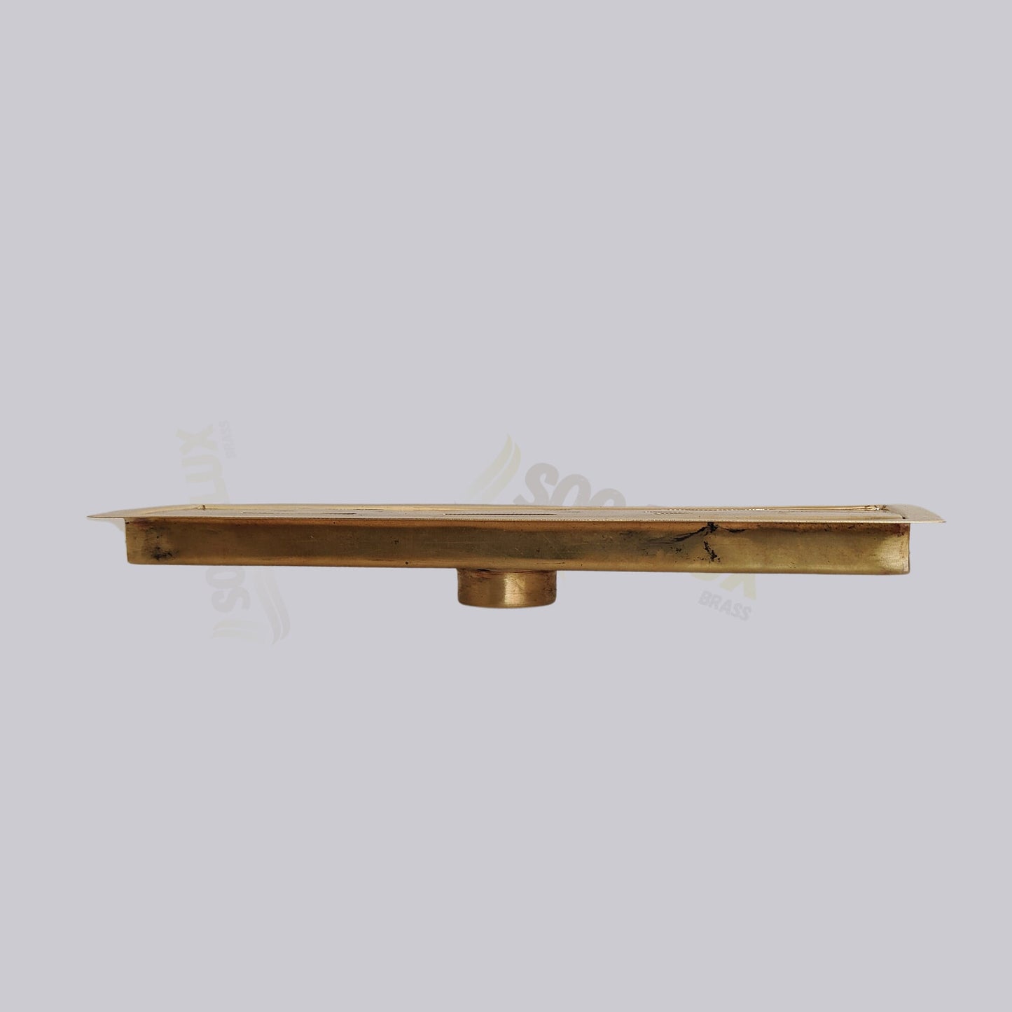 Unlacquered Brass Linear Floor Drain