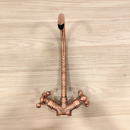 Handmade Hammered Copper Bathroom Faucet