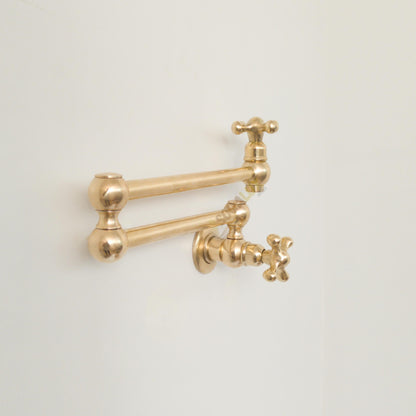 Unlacquered  Brass Pot Filler Faucet