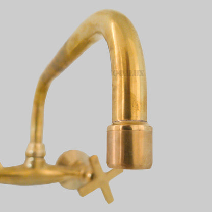Unlacquered Brass Wall Mounted Faucet