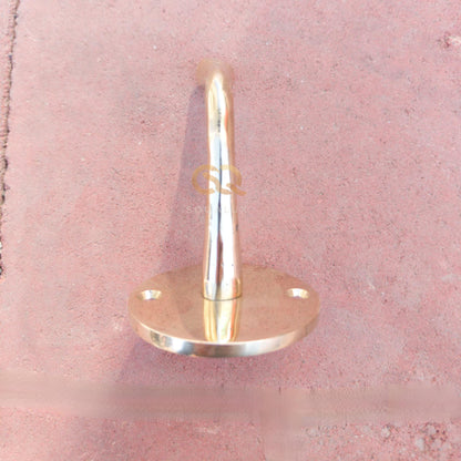 Rustic Wall-Mounted Brass Hooks