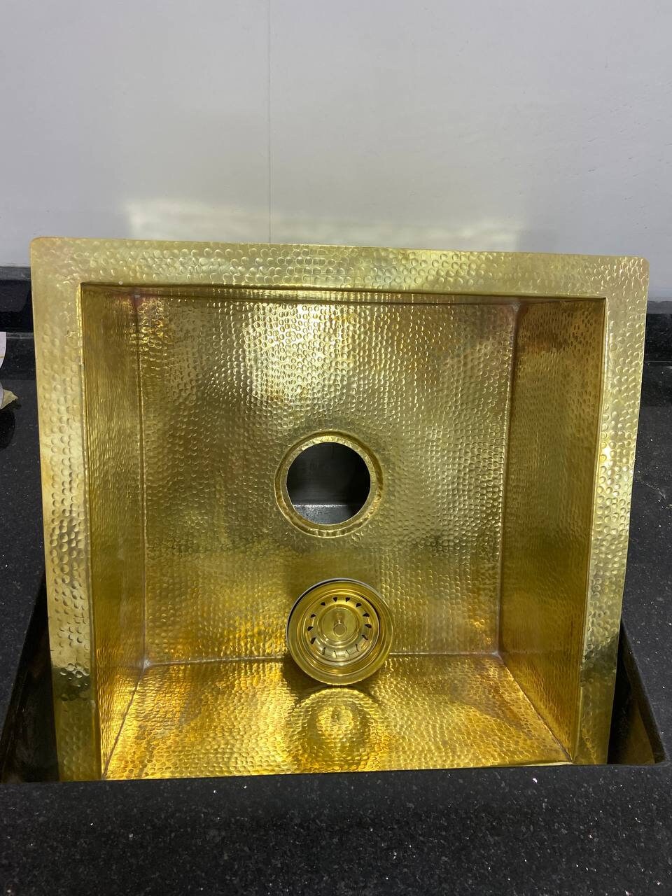 Undermount Hammered Brass Sink Handcrafted Solid Brass