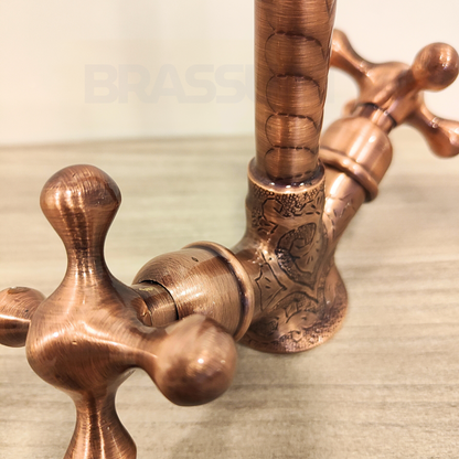 Handmade Hammered Copper Bathroom Faucet