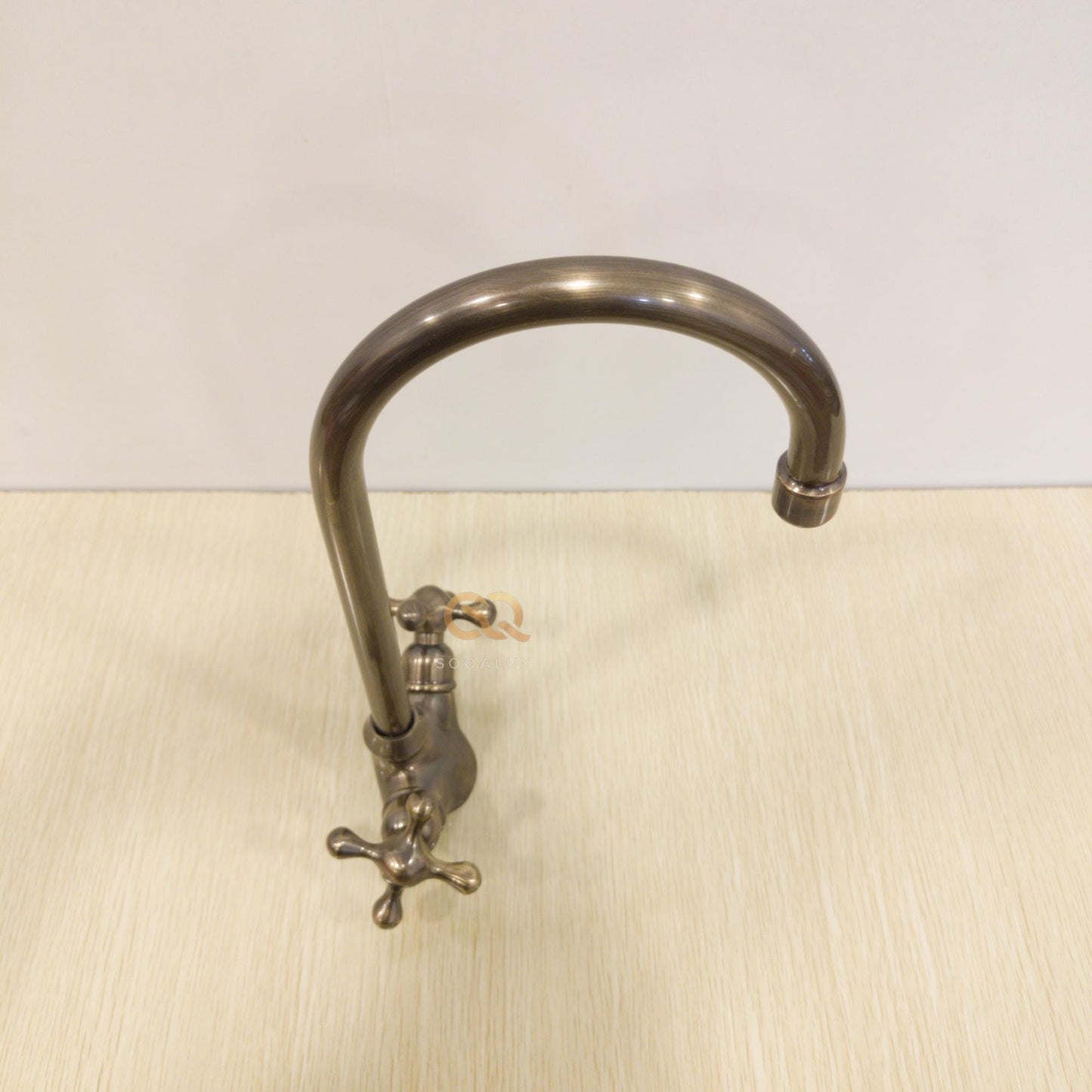 Unlacquered Solid Brass Bathroom Faucet in Bronze Finish