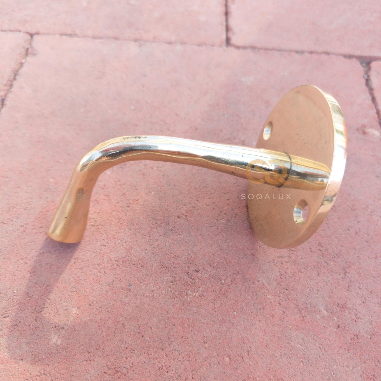 Rustic Wall-Mounted Brass Hooks