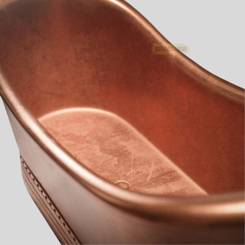 Handmade Copper Bathtub – Vintage Double Slipper Soaking Tub