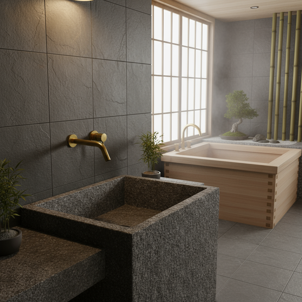 Unlacquered Brass Wall Mount Faucet – Solid Brass Bathroom & Kitchen Tap with Minimalist Design