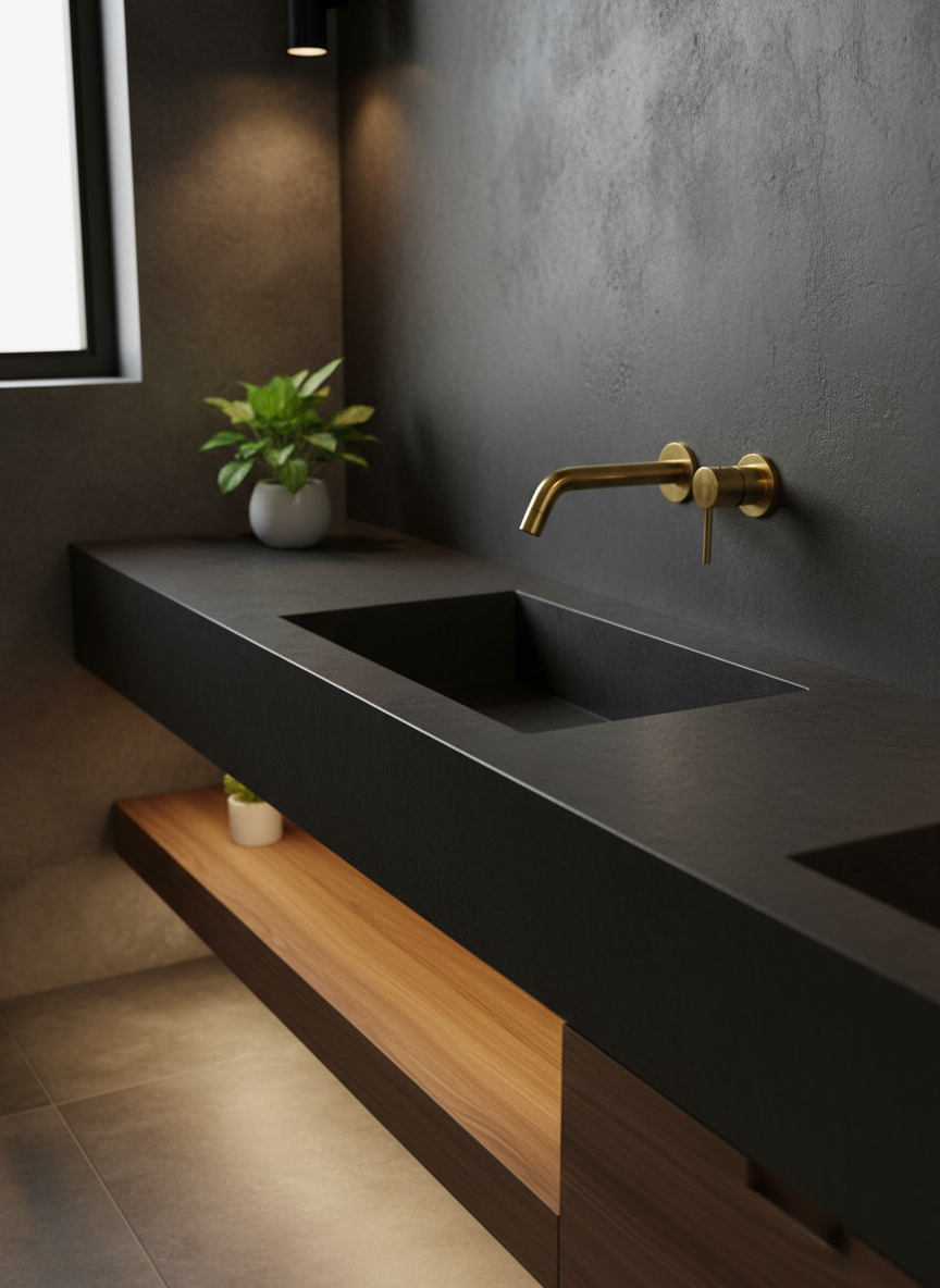 Unlacquered Brass Wall Mount Faucet