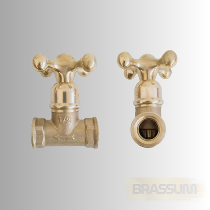 Classic Brass Gate Valve – 1/2" Standard