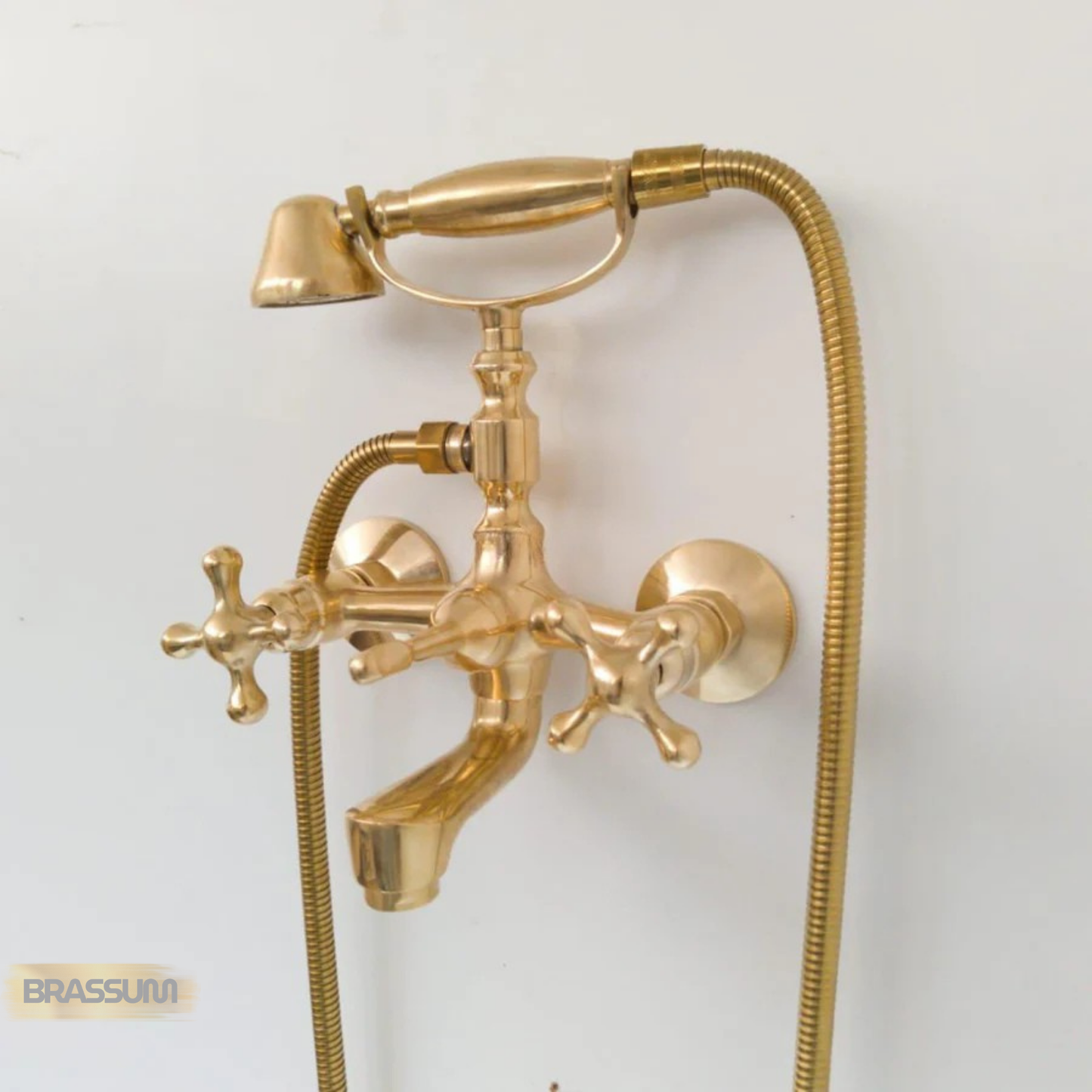 Unlacquered Brass Bathtub Fixture