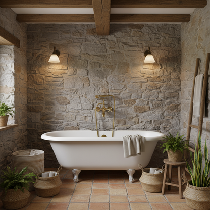 Unlacquered Brass Bathtub Fixture