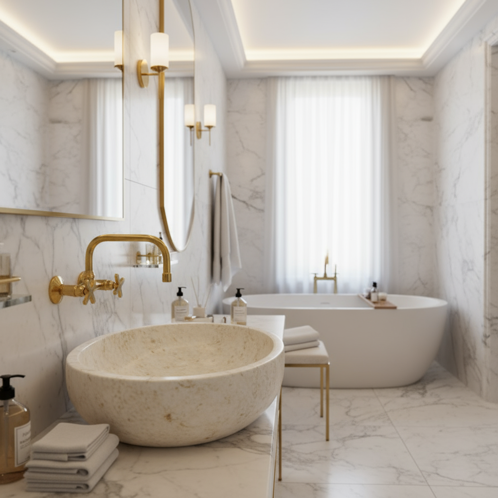 Unlacquered Brass Wall Mounted Faucet