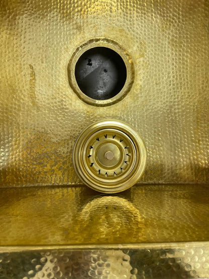 Undermount Hammered Brass Sink Handcrafted Solid Brass