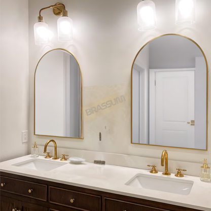 Widespread 3-Hole Unlacquered Brass Faucet