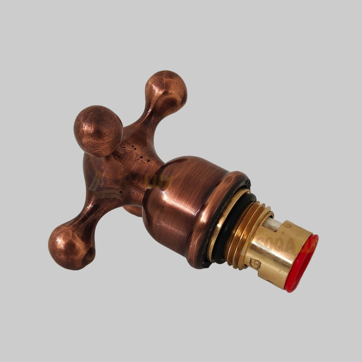 Handmade Solid Brass Faucet Handles Set of 2