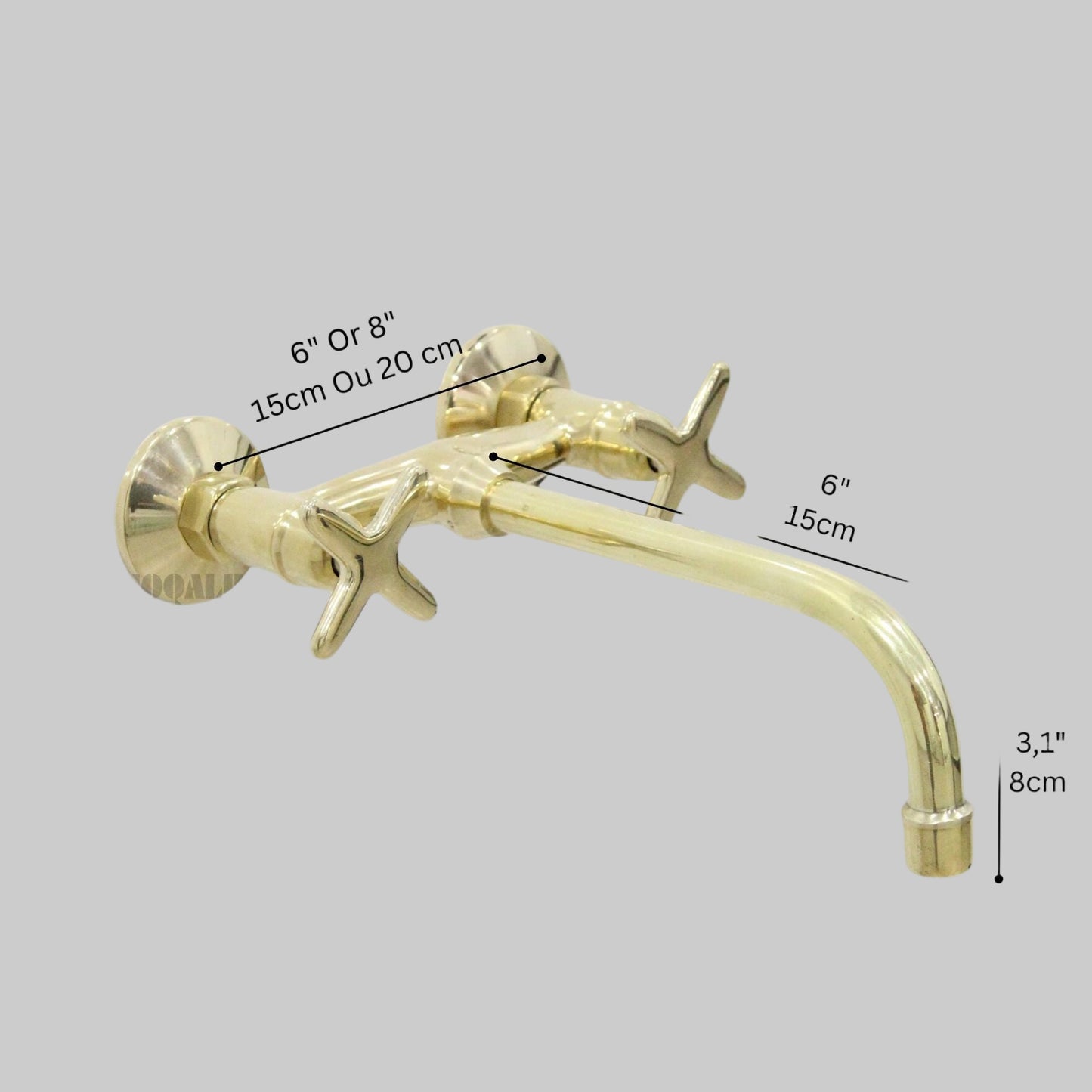 Brass Wall-Mounted Faucet