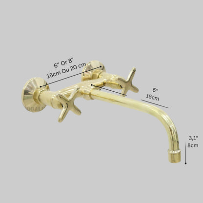 Brass Wall-Mounted Faucet