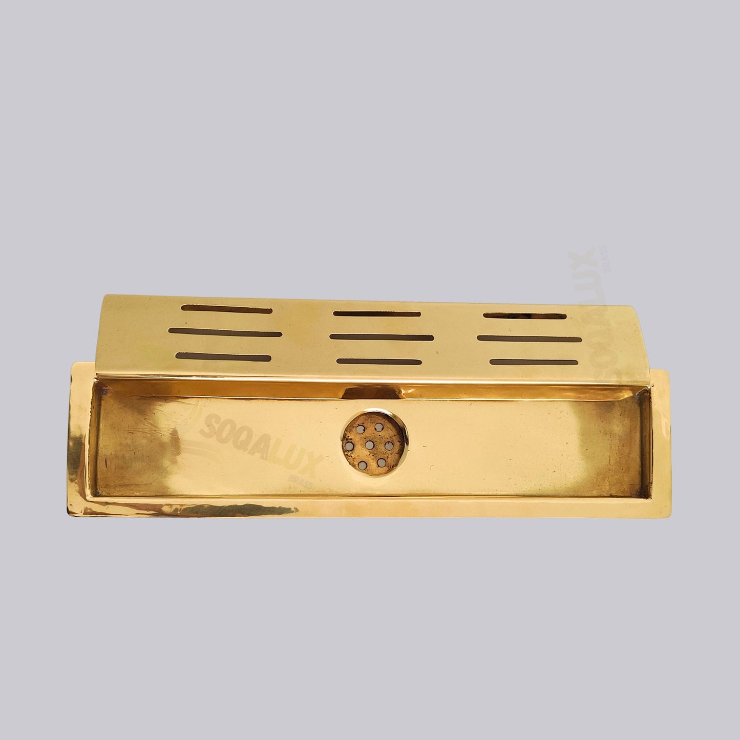 Unlacquered Brass Linear Floor Drain