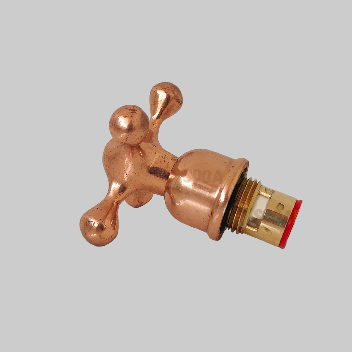 Handmade Solid Brass Faucet Handles Set of 2