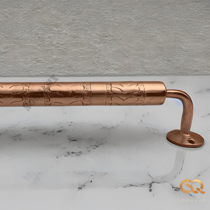 Handcrafted Solid Copper Towel Bar