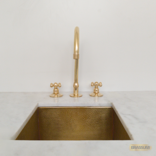 Widespread 3-Hole Solid Brass Bathroom Faucet