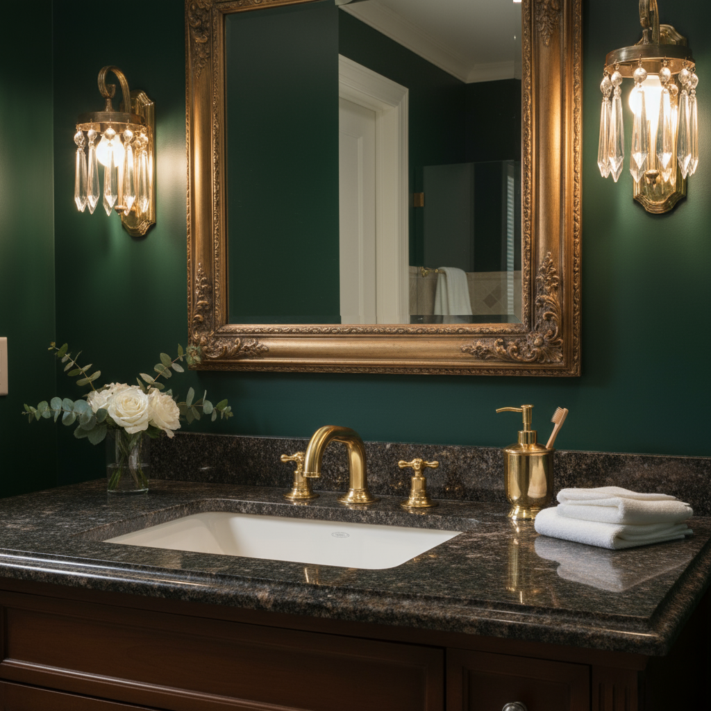 Bathroom Brass Faucet – Three Hole