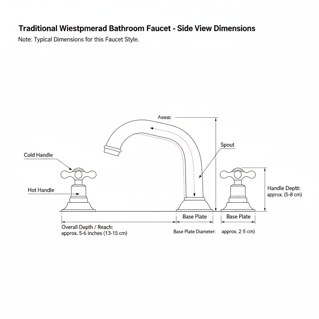 Bathroom Brass Faucet – Three Hole