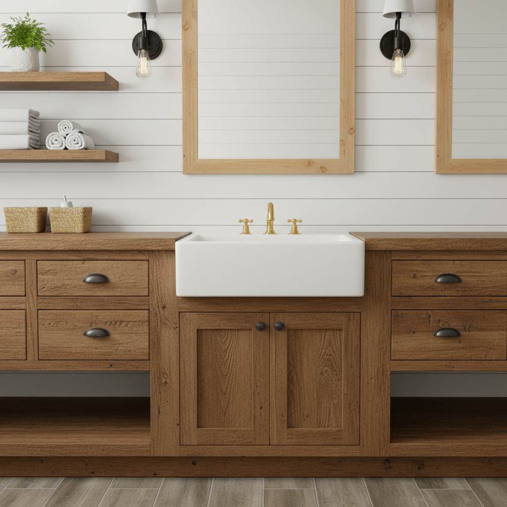 Bathroom Brass Faucet – Three Hole