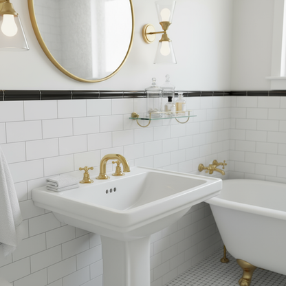 Bathroom Brass Faucet – Three Hole