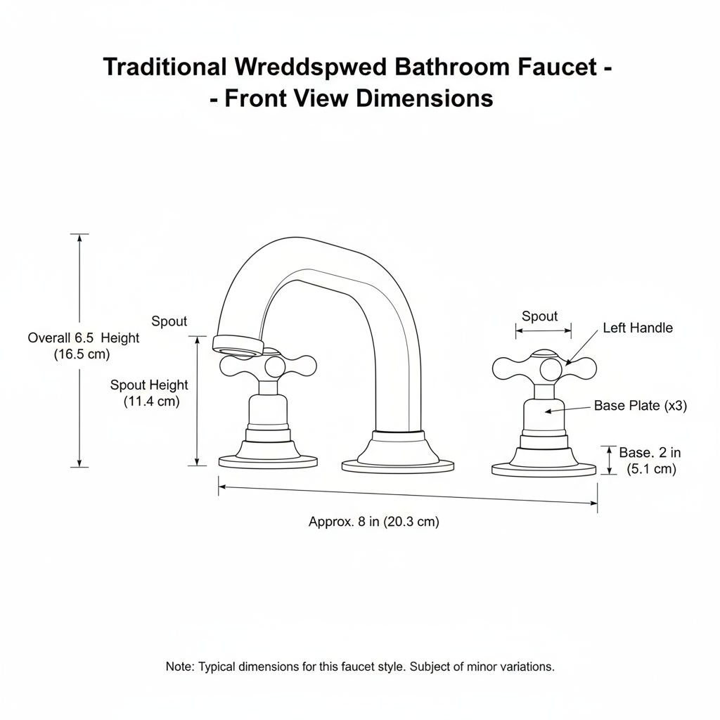 Bathroom Brass Faucet – Three Hole