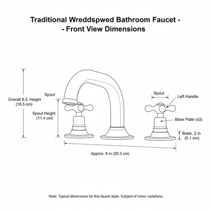 Bathroom Brass Faucet – Three Hole
